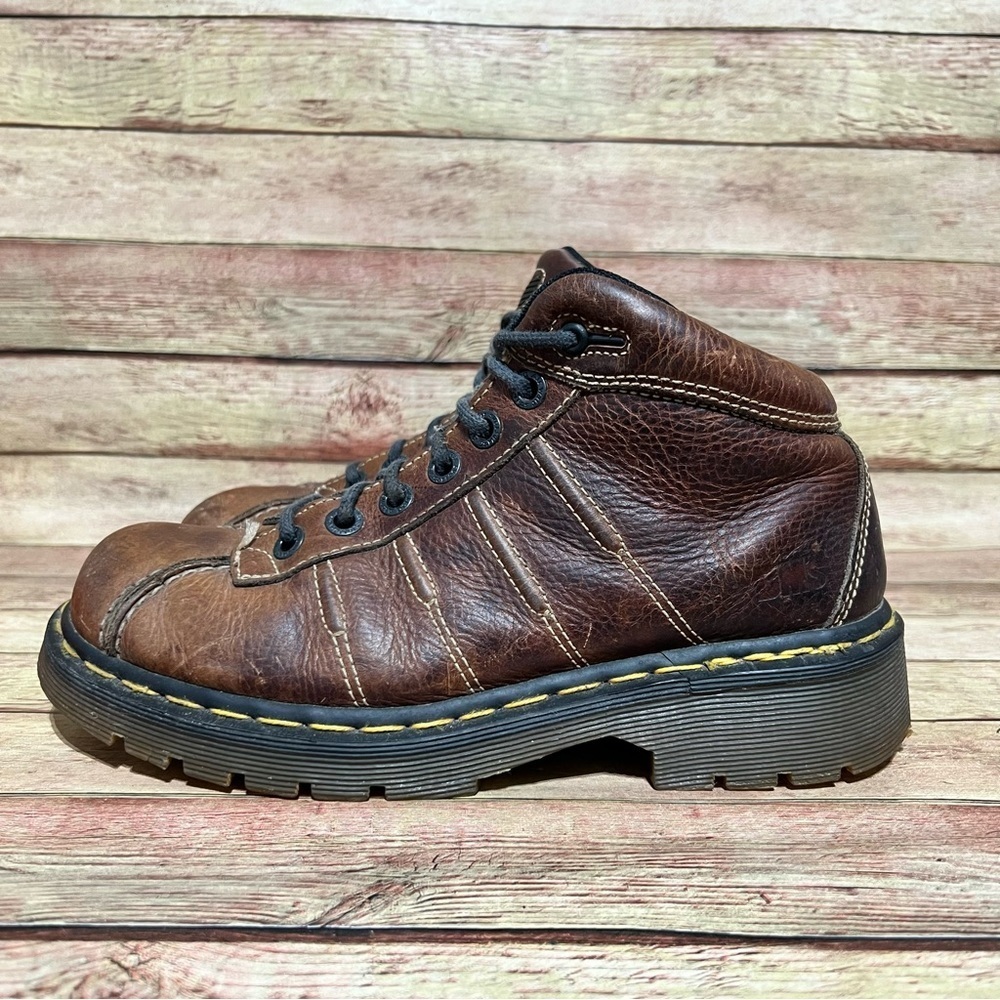Dr. Martens Brown Leather Vintage Chunky Boots